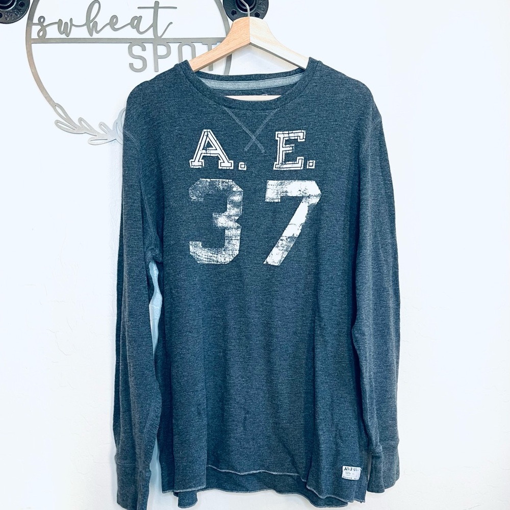 American Eagle Thermal Waffle Knit Long Sleeve